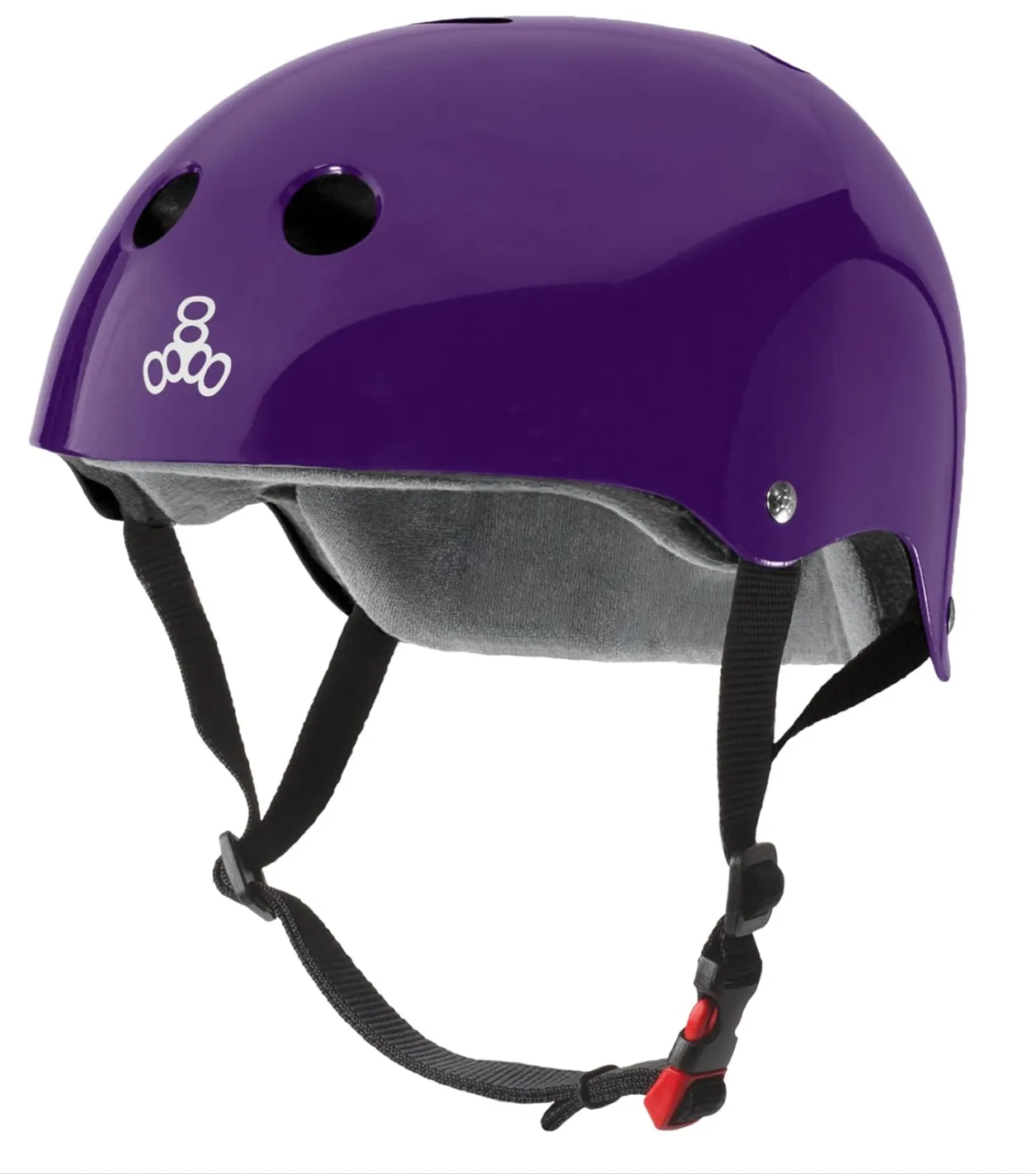 Triple Eight Adult Large Purple Helmet for Skateboarding