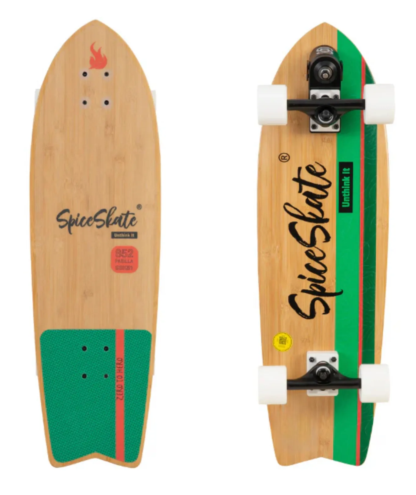 Surfskate SpiceSkate Pro 852 OctoSurf with session