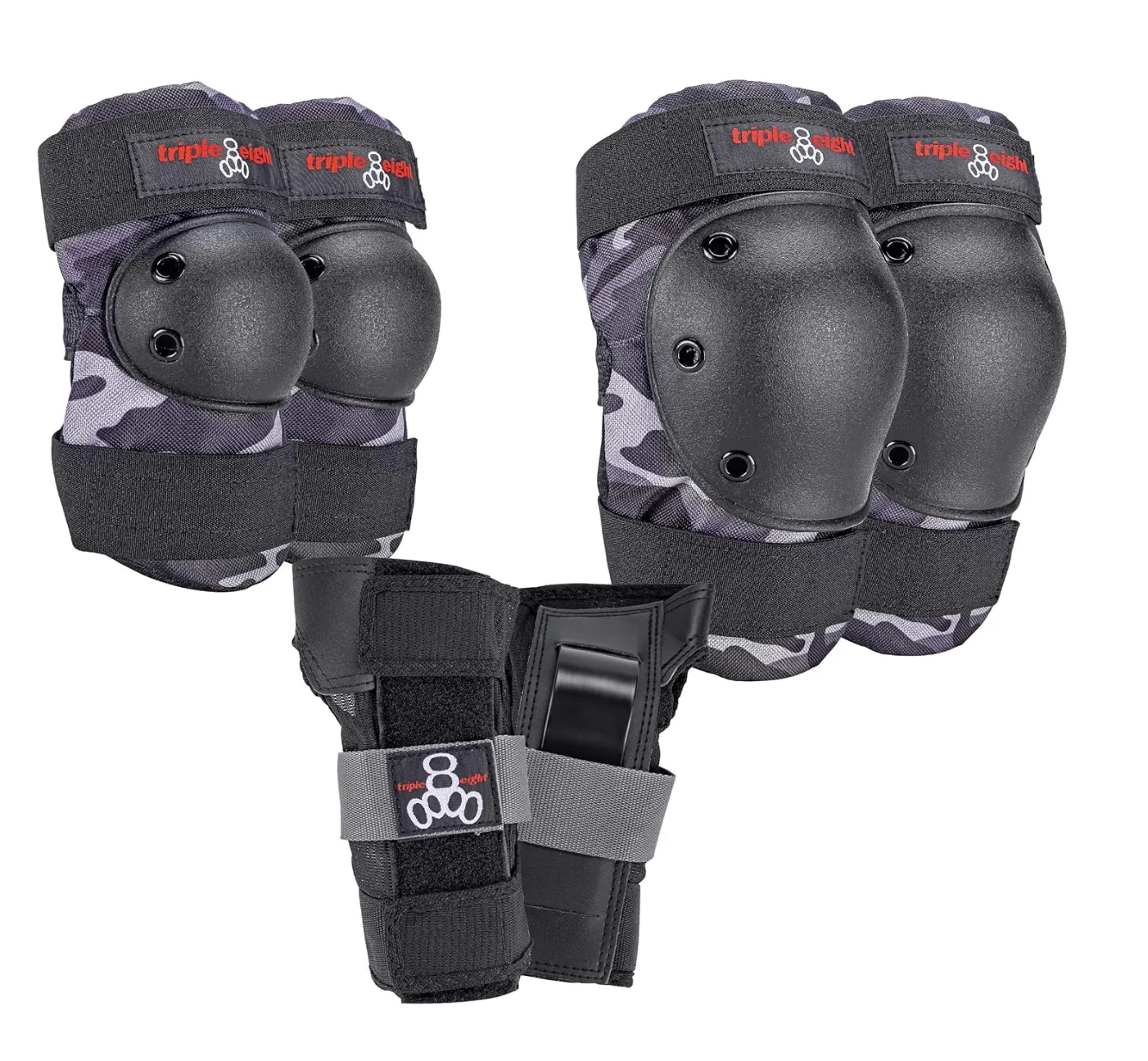 Triple Eight Adult Camo Medium Pads for Skateboarding