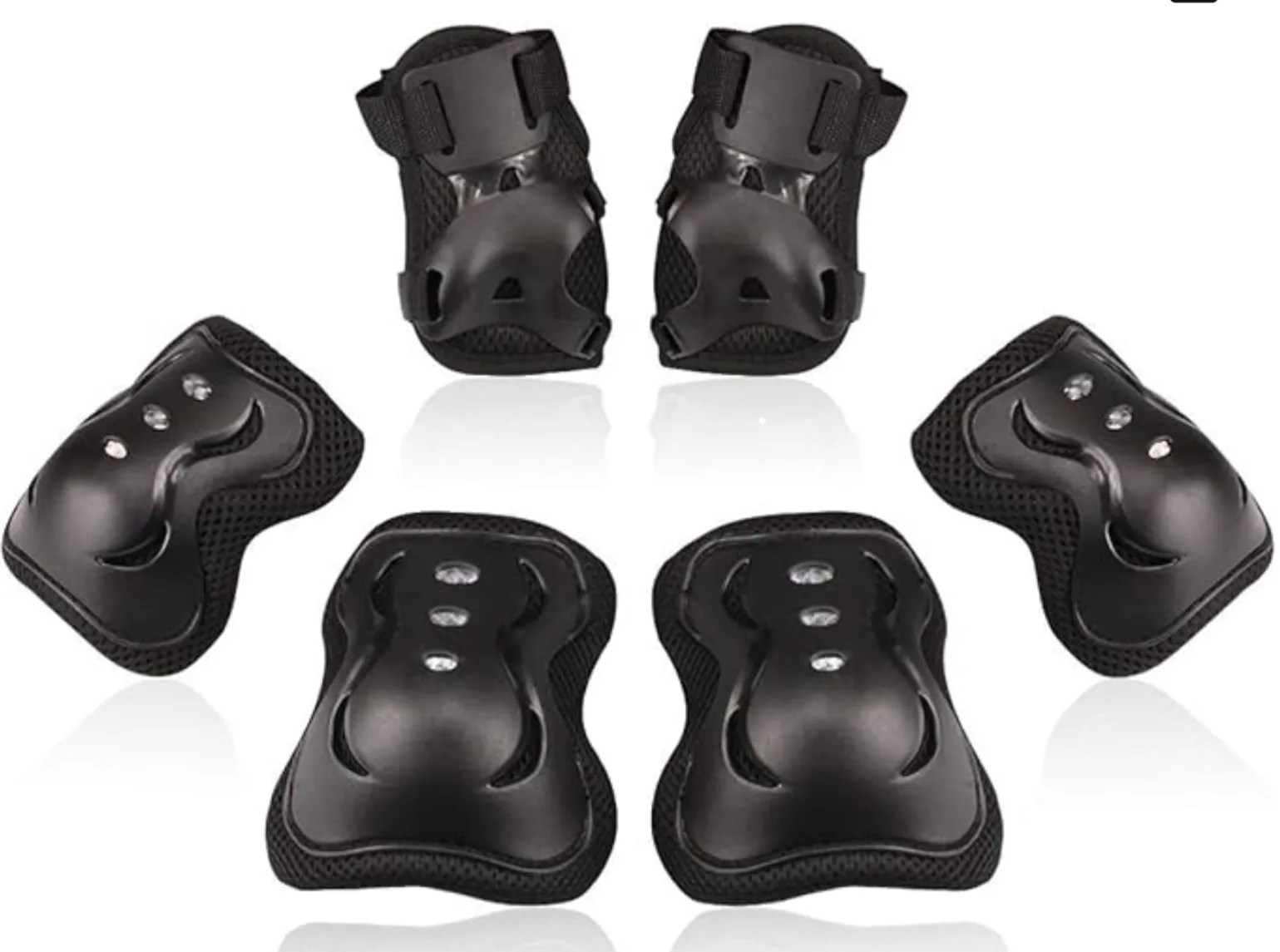 Skateboad Kid Safety Pads Black