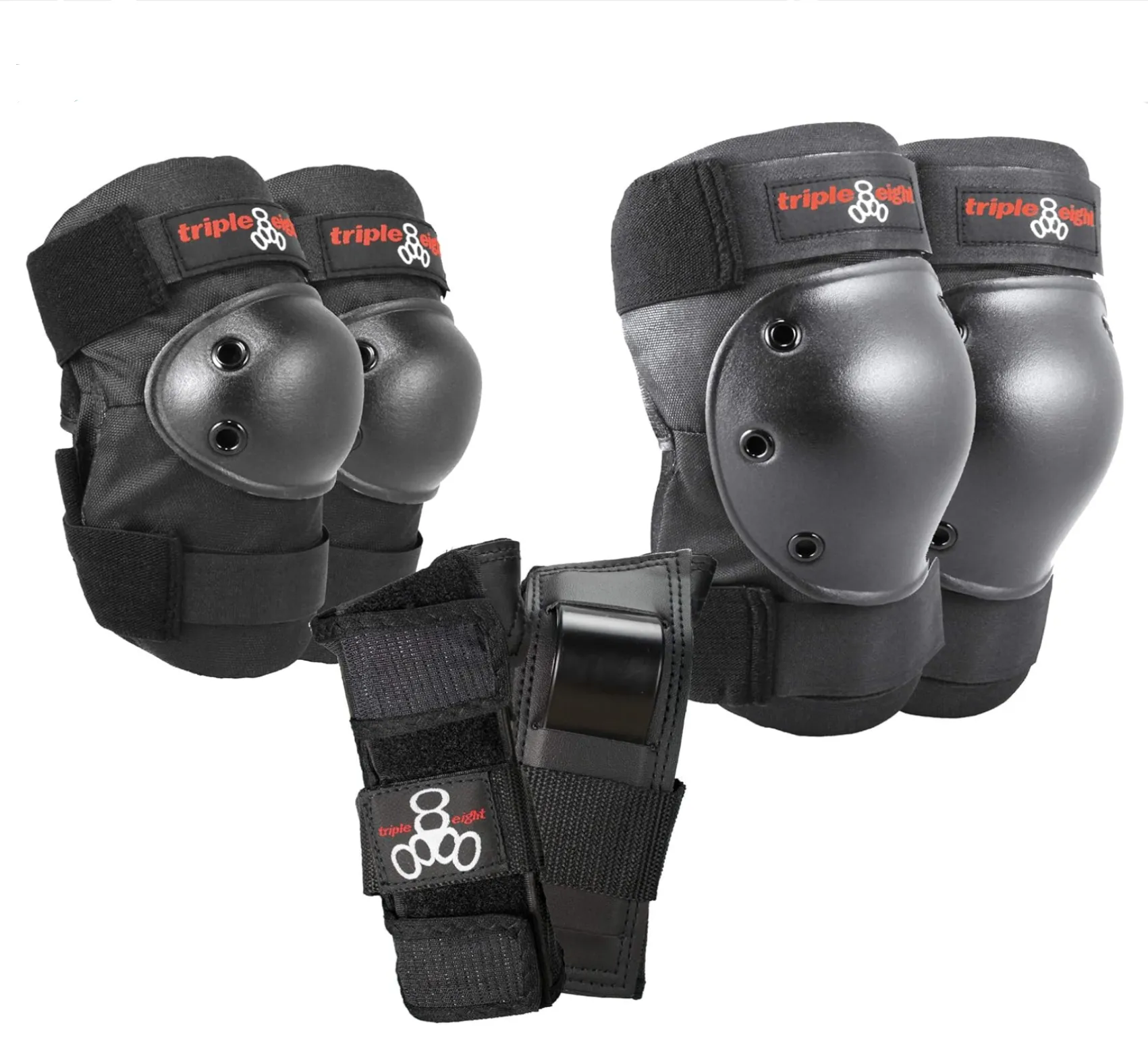 Skateboard Adult Safety Pads Black