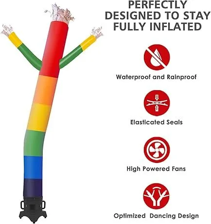 Rainbow air dancer 8 foot
