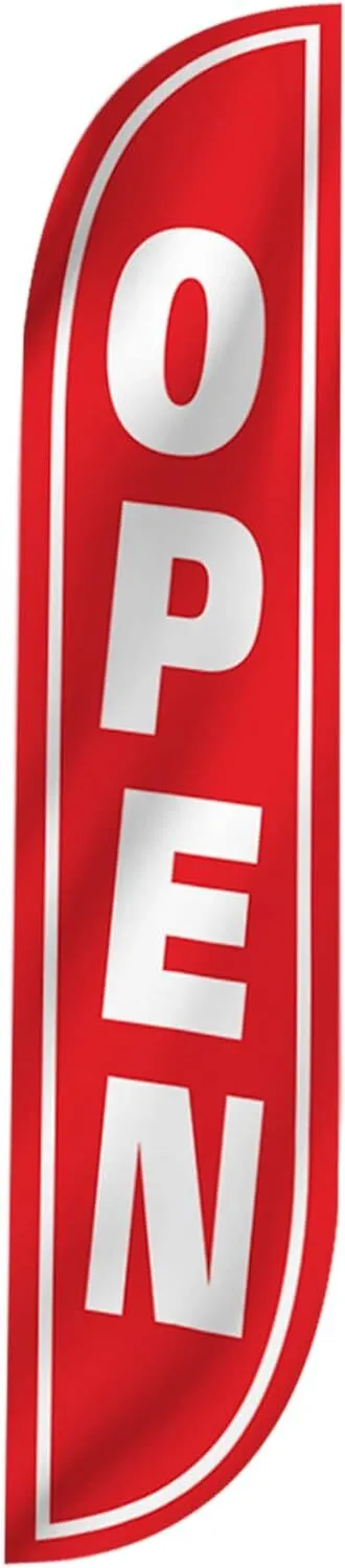 Open Feather Flag 12 foot