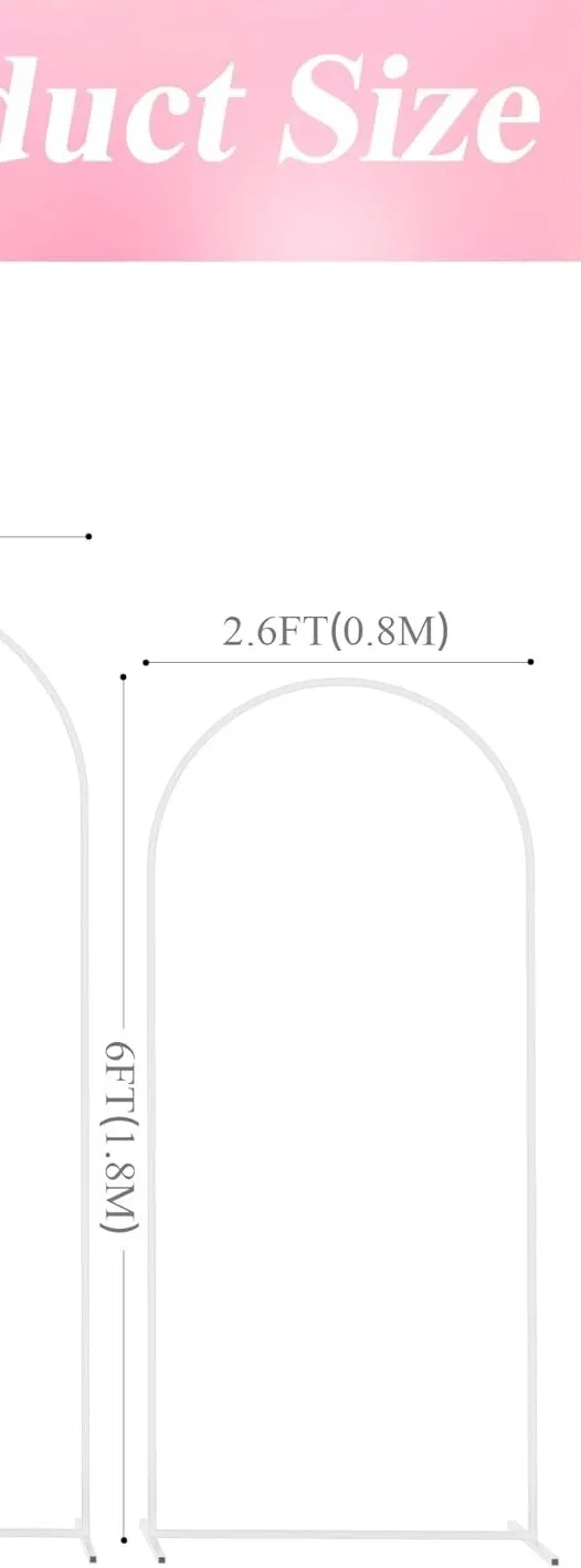 White Balloon/Decoration Arch 6.6 Foot