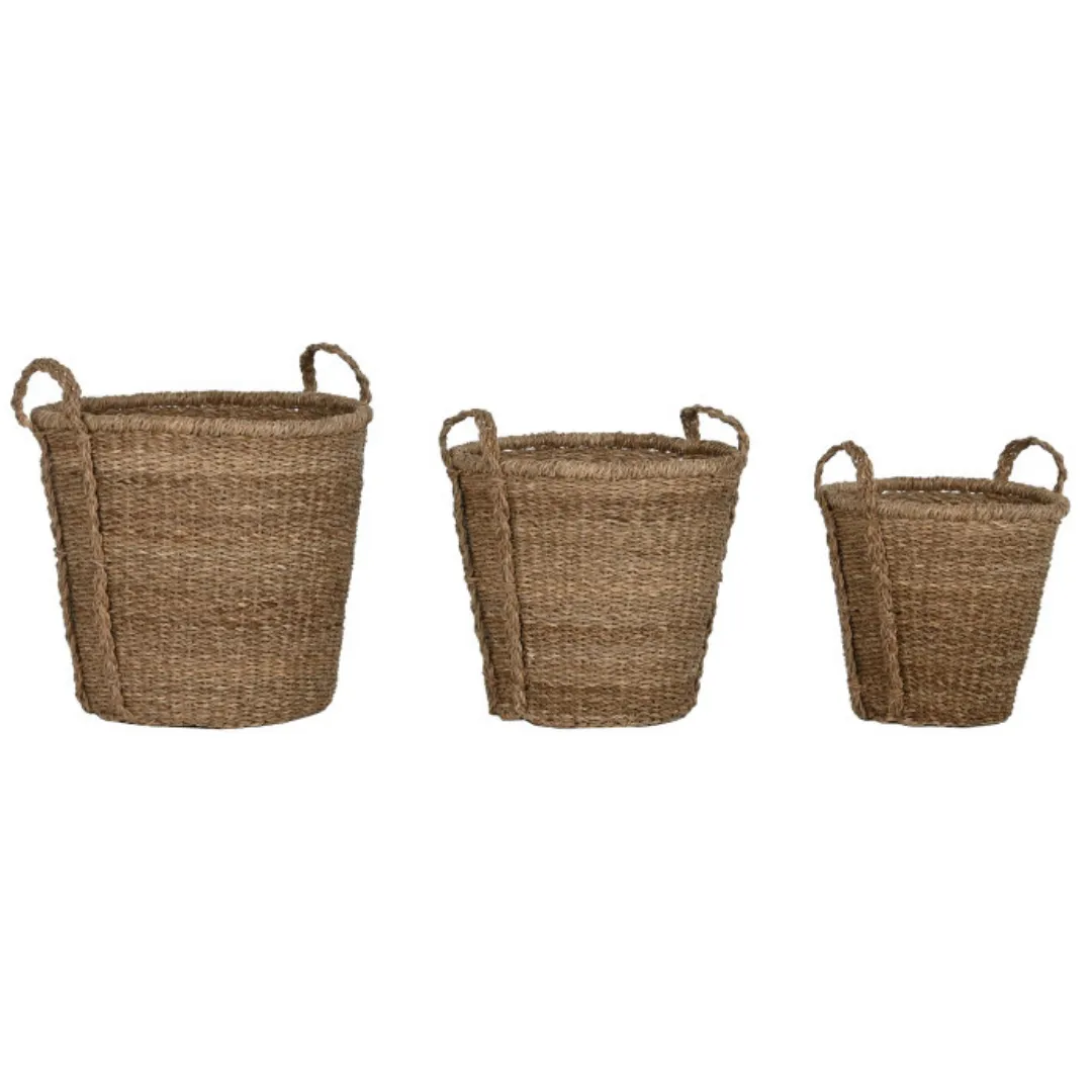 ATRE220 CESTA FIBRA SET 3 UNIDADES 43X43X48