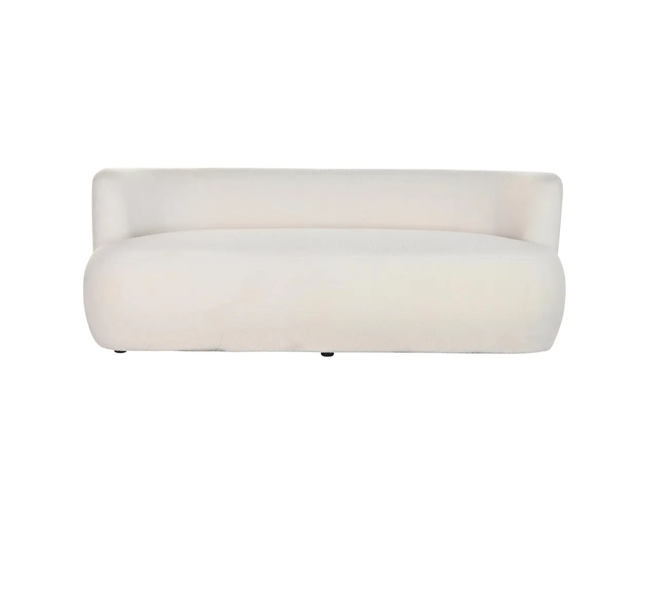 SILL071 SOFÁ NUBE BORREGUITO COLOR BLANCO 3 PLAZAS 190X85 CM