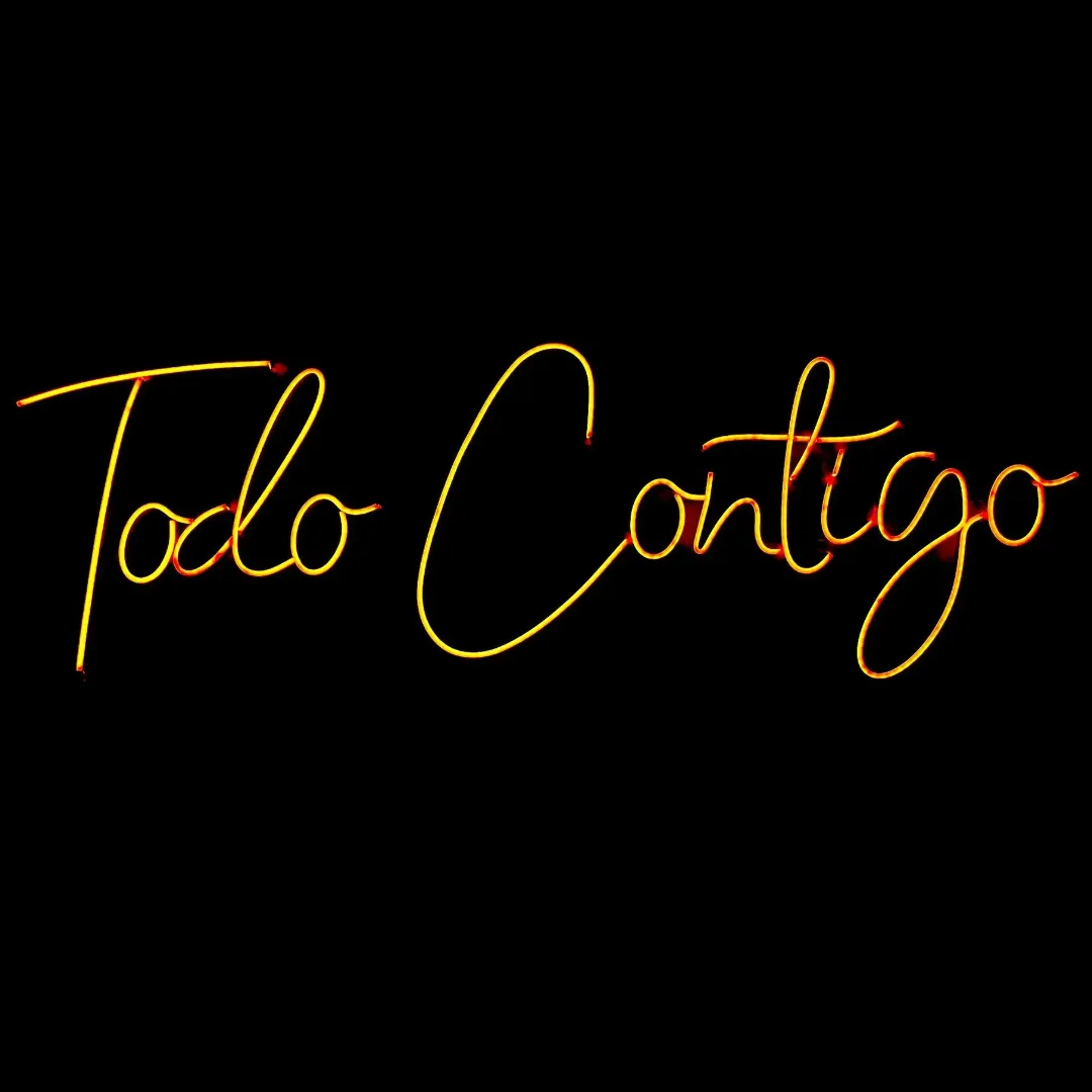 ILU020 LUZ NEON: "TODO CONTIGO" 143X53CM