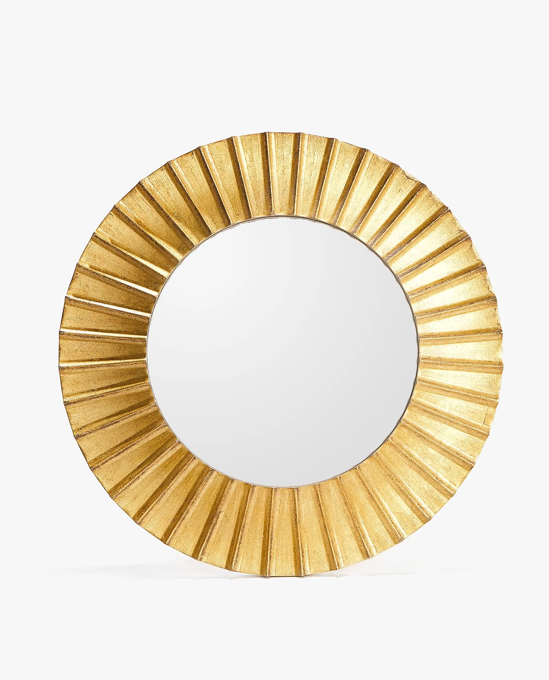 ATRE088 ESPEJO REDONDO RELIEVE DORADO