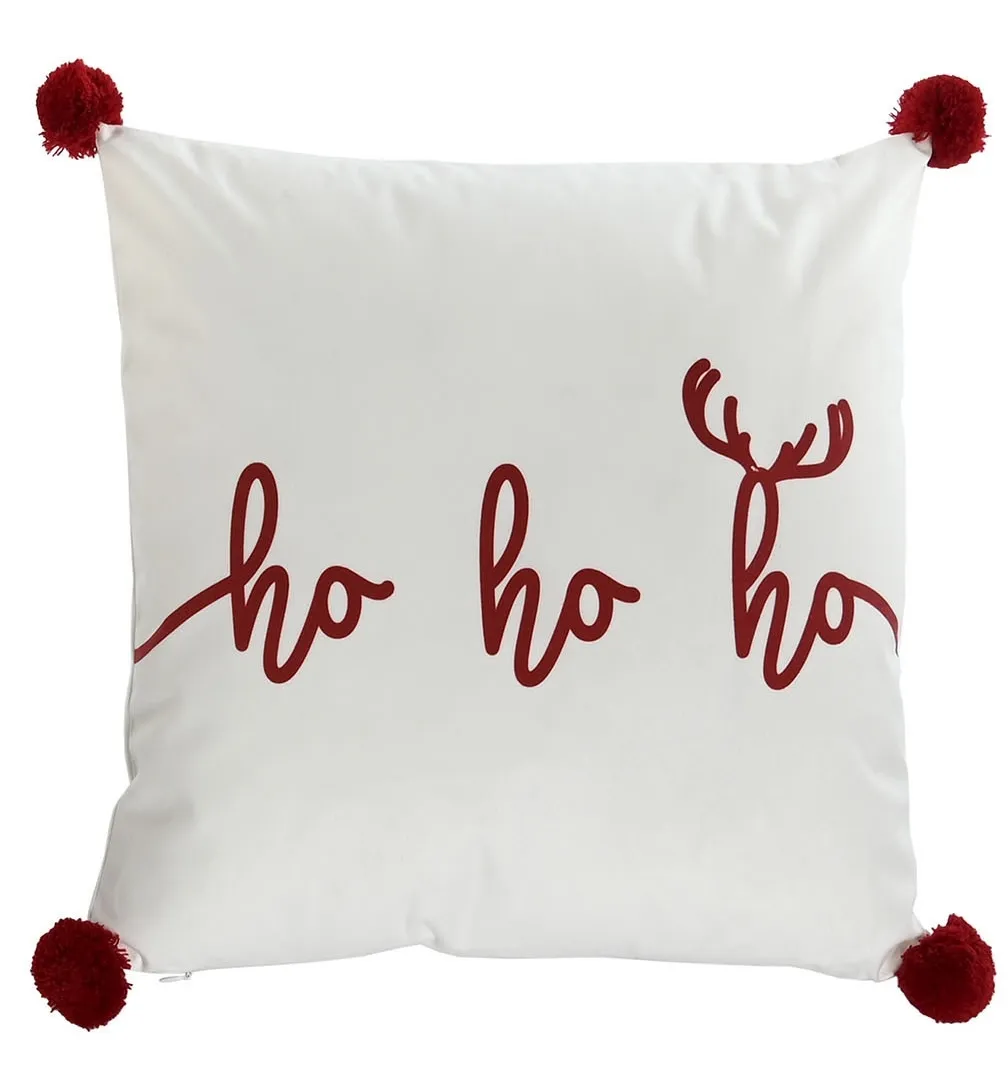 NAV009 COJÍN NAVIDEÑO HO HO HO 45X45