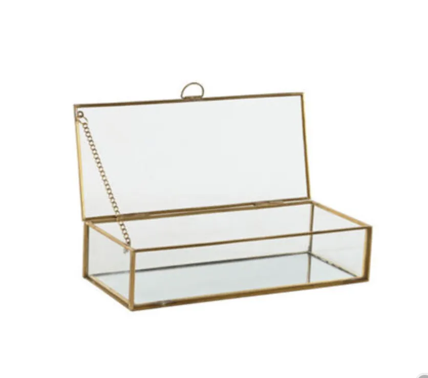 EMD COFRE CRISTAL DORADO GRANDE 23X10X5,5 