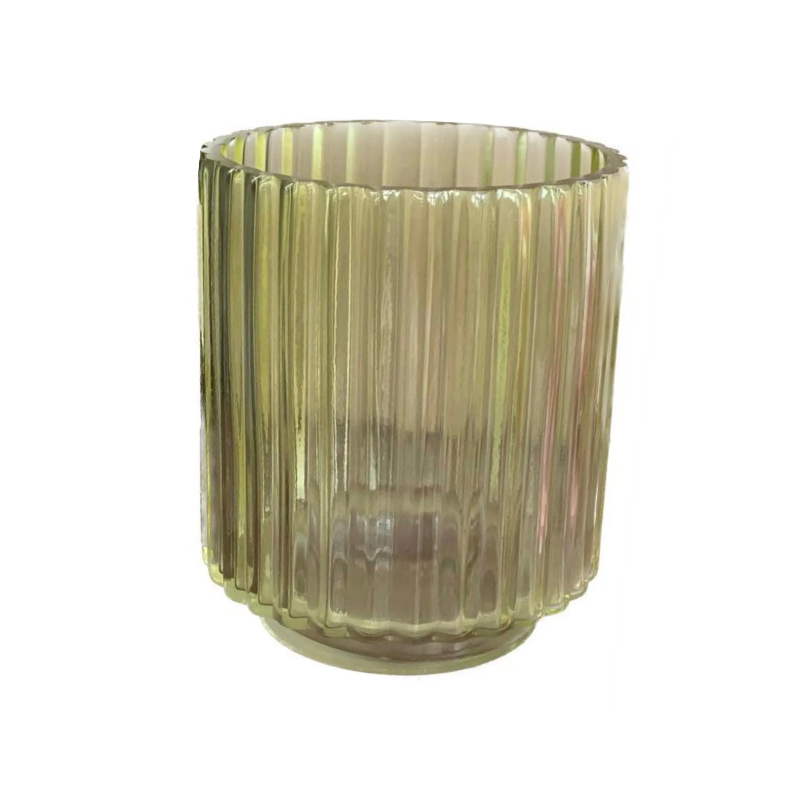 ATRE192 JARRÓN FLUOR LIMA MODELO BAJO 12X12X16CM