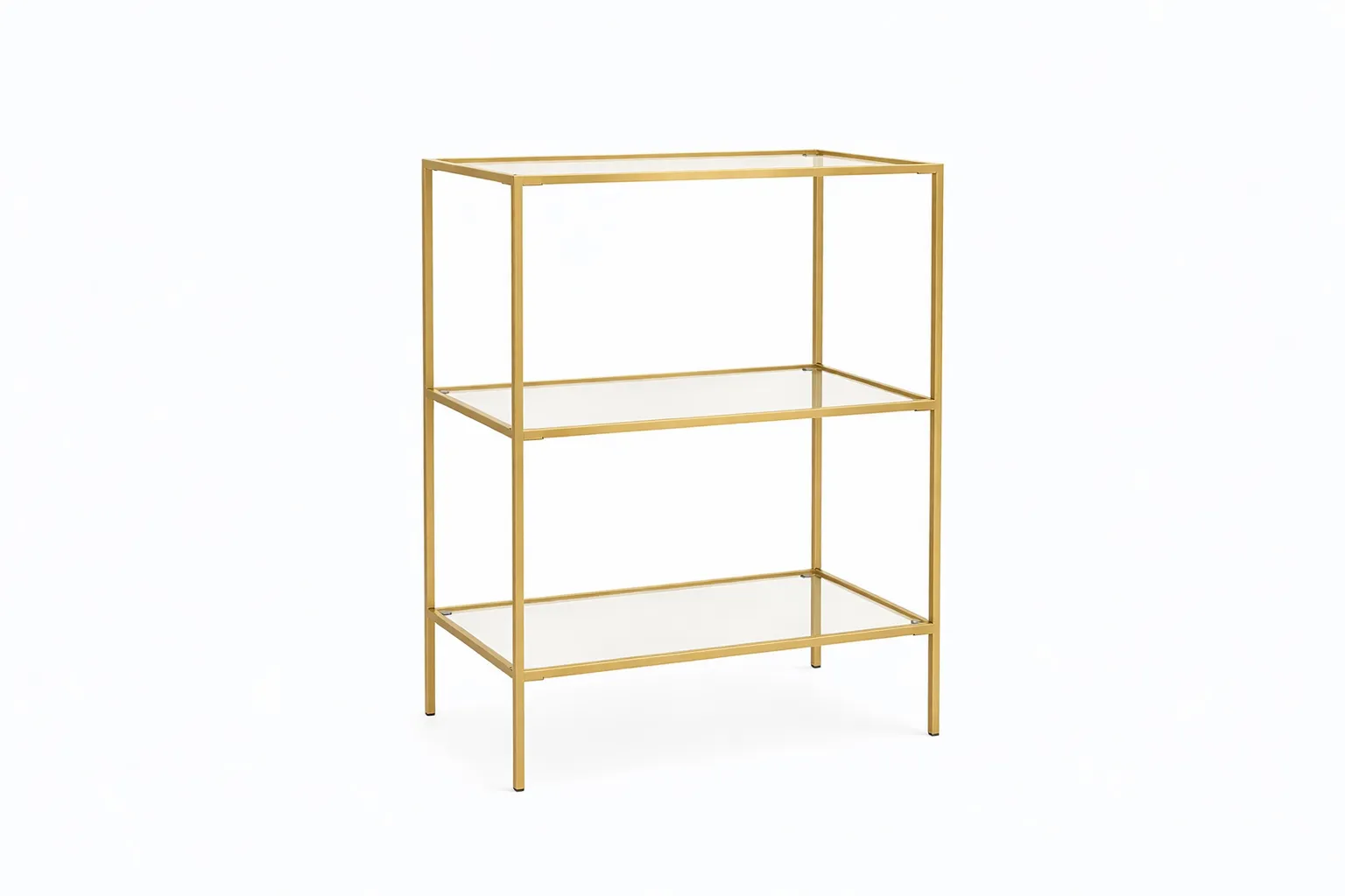 MOB079 ESTANTERIA BAJA DORADO METAL 100X80X47CM