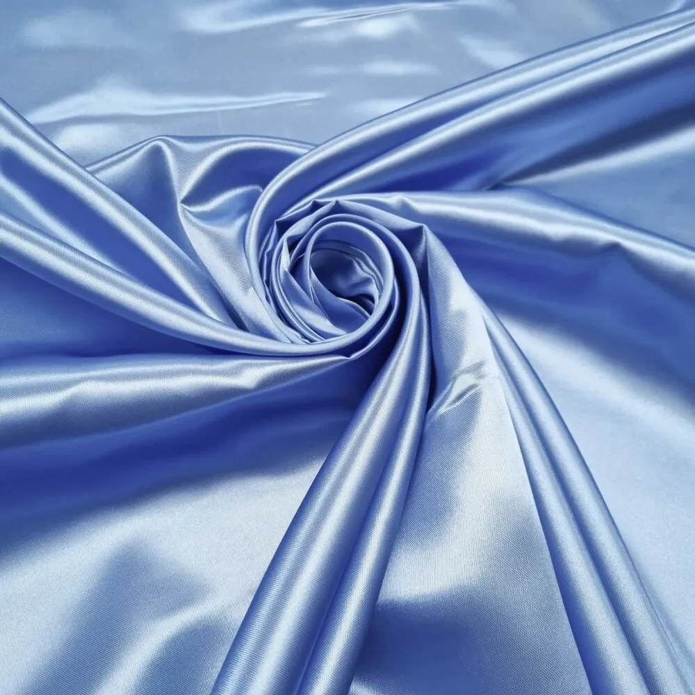 ATRE046 GASA SATINADA COLOR AZUL CIELO MEDIO PUNTO - 1,5X4M 