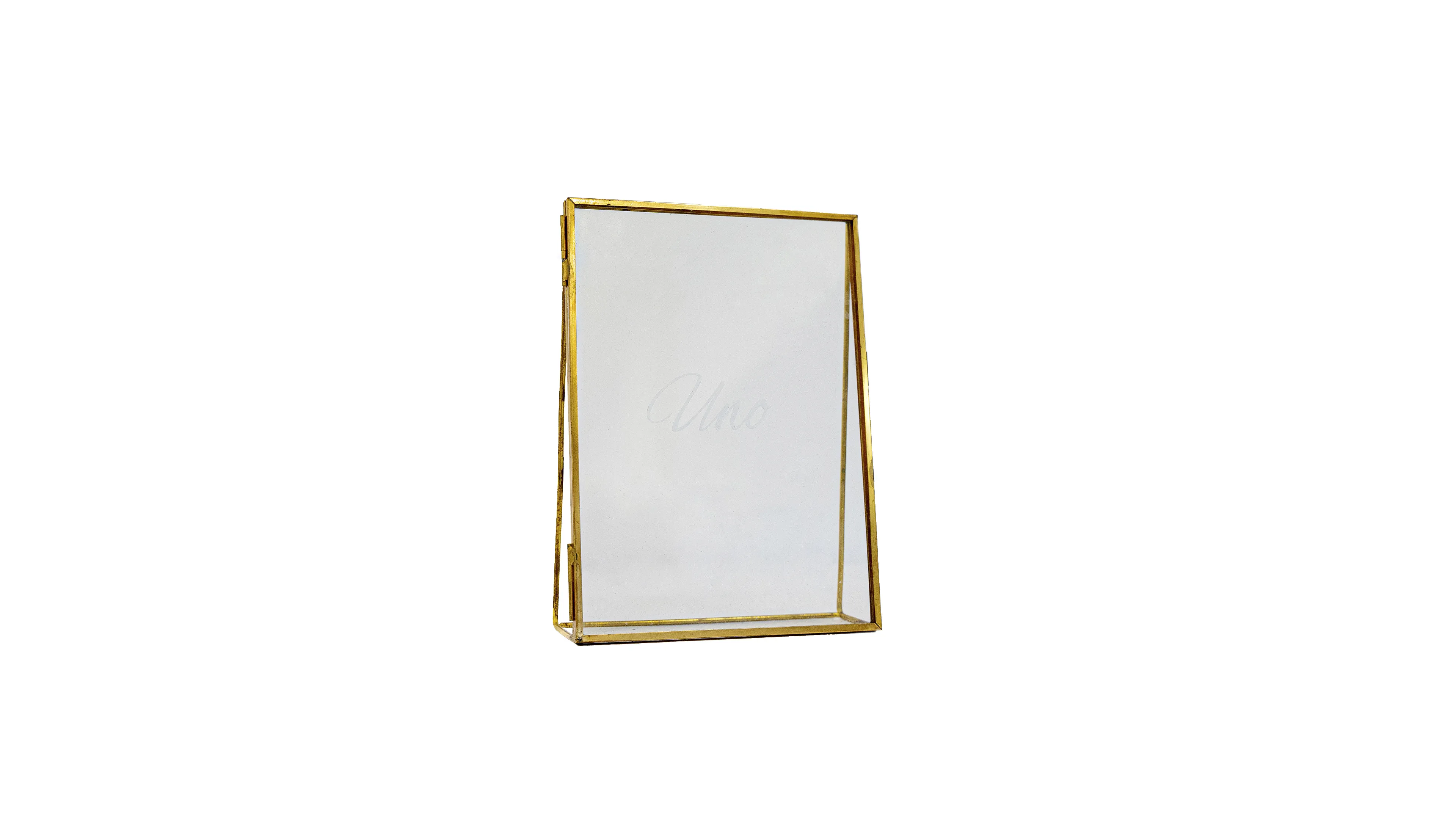 ATRE170 MESERO CRISTAL Y DORADO TAMAÑO MEDIANO