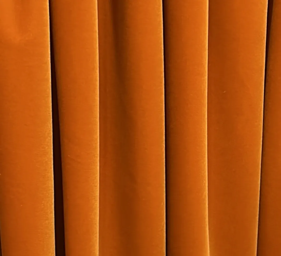 TELA TERCIOPELO NARANJA 1,5X6M