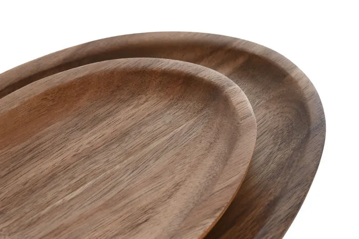 EMD BANDEJA OVALADA SET 2 ACACIA 26X18X1,6 