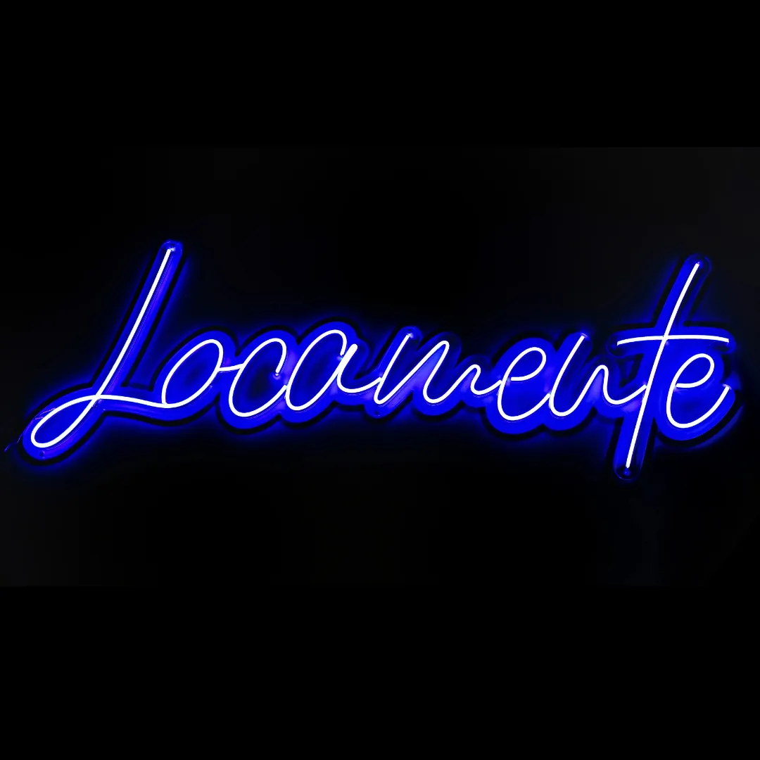 ILU016 LUZ NEON: "LOCAMENTE" (RGB) 140X50CM