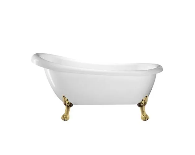 ATRE084 BAÑERA BLANCA - PATAS DORADAS 