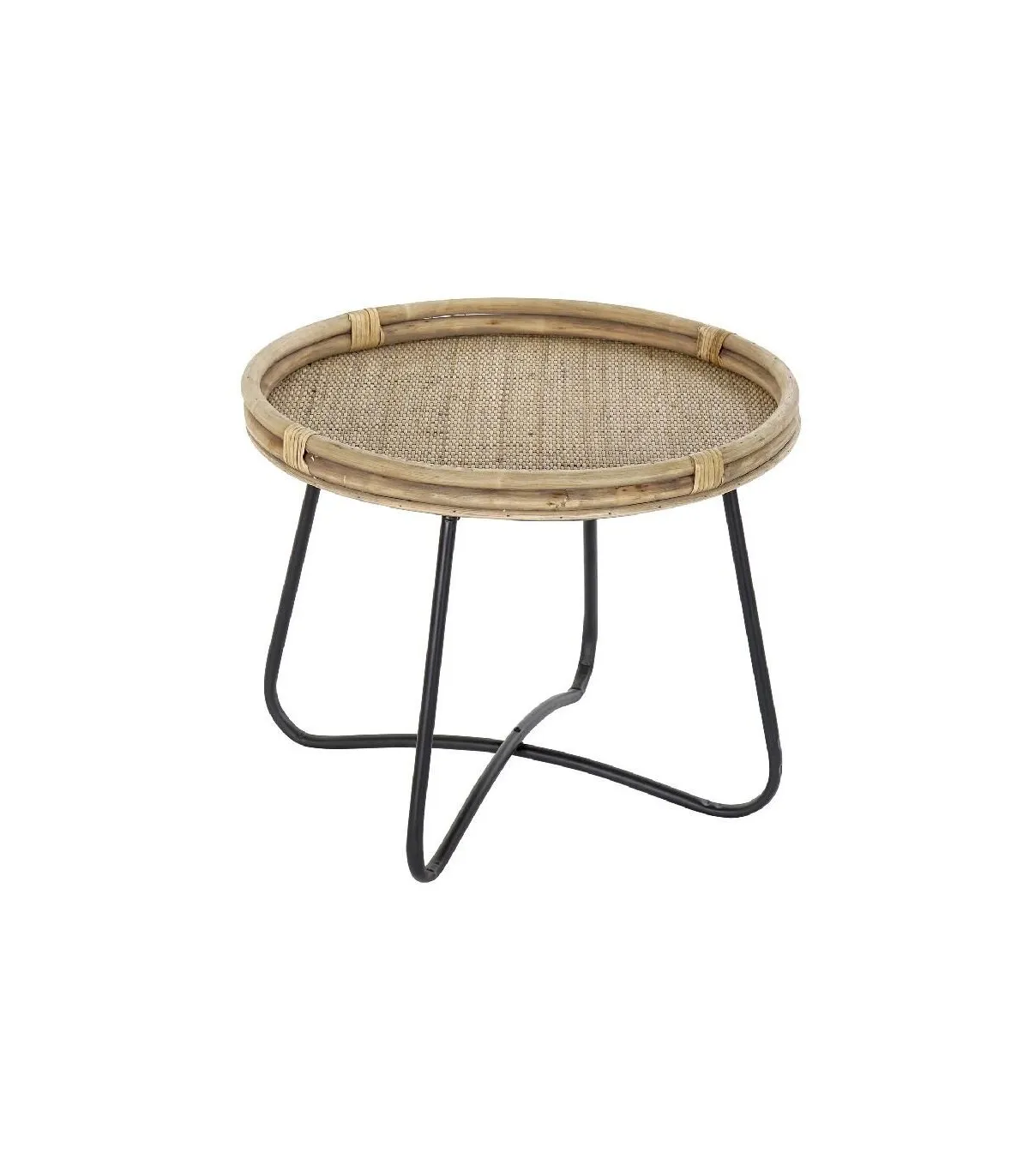 MOB022 MESITA AUXILIAR RATÁN METAL 