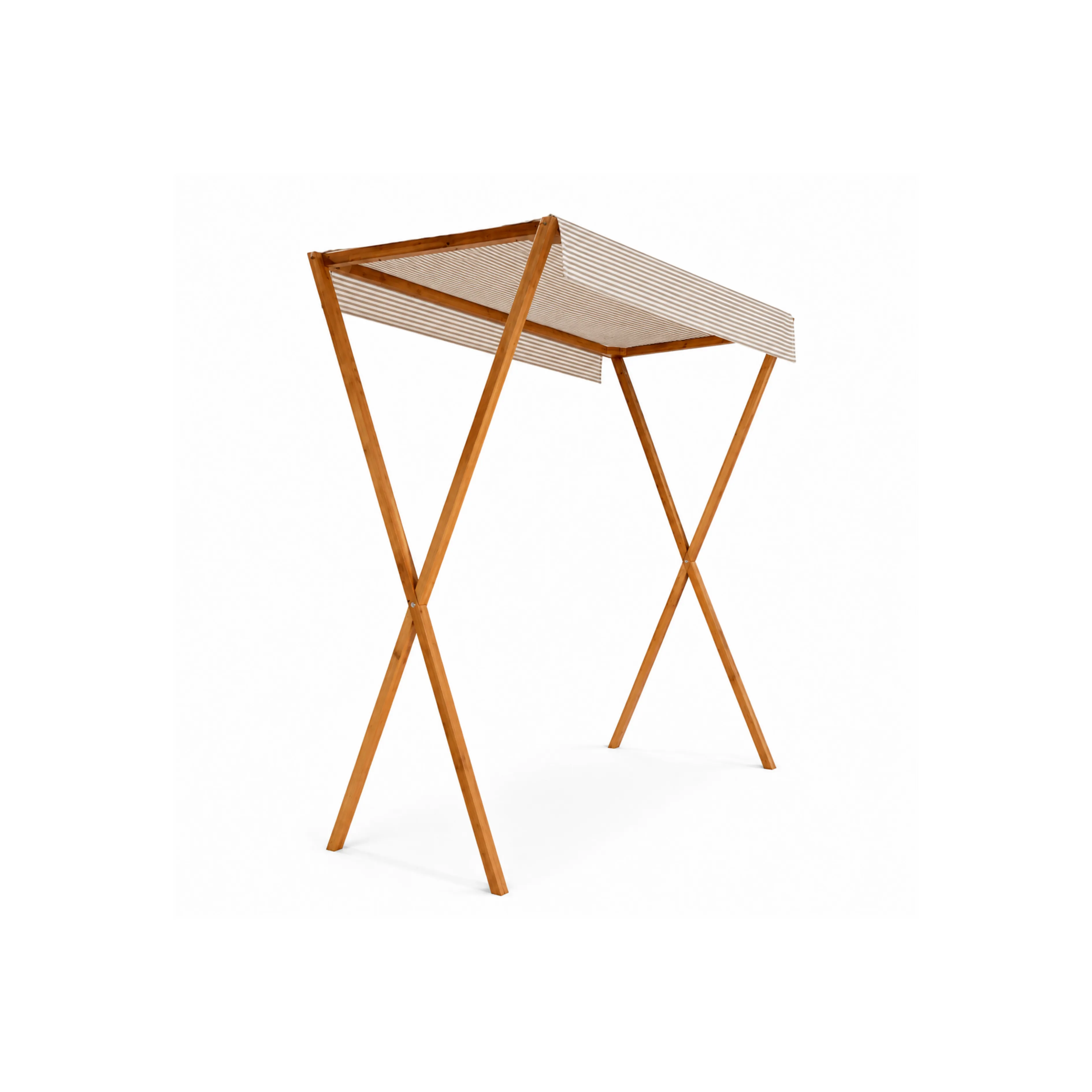 MOB093 TOLDO ESTRUCTURA X LINO RAYAS BEIGE
