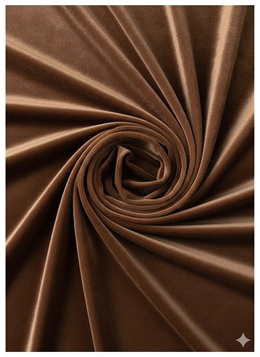TELA TERCIOPELO MOCHA MOUSSE 1,5X4M 
