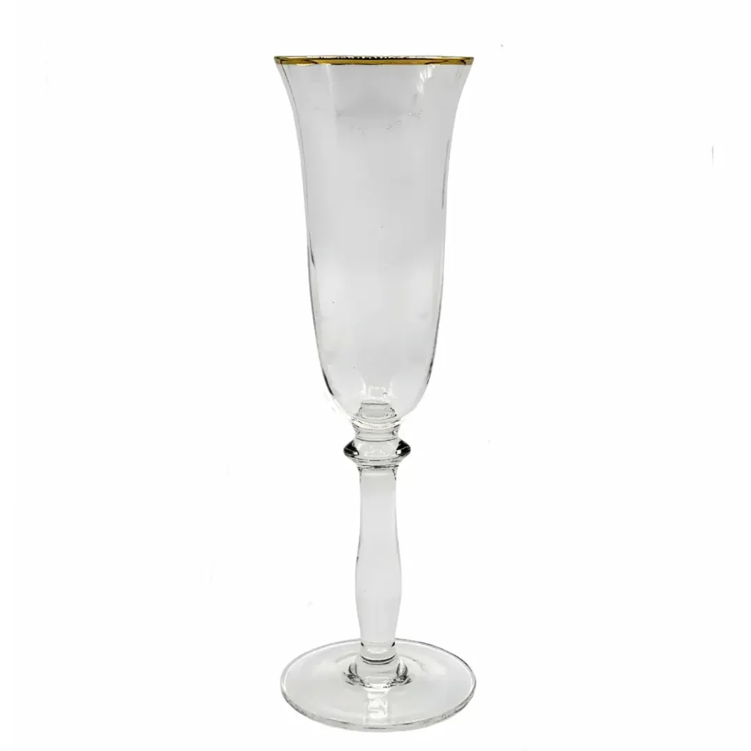 MEN055 COPA CAVA FILO DORADO TRANSPARENTE