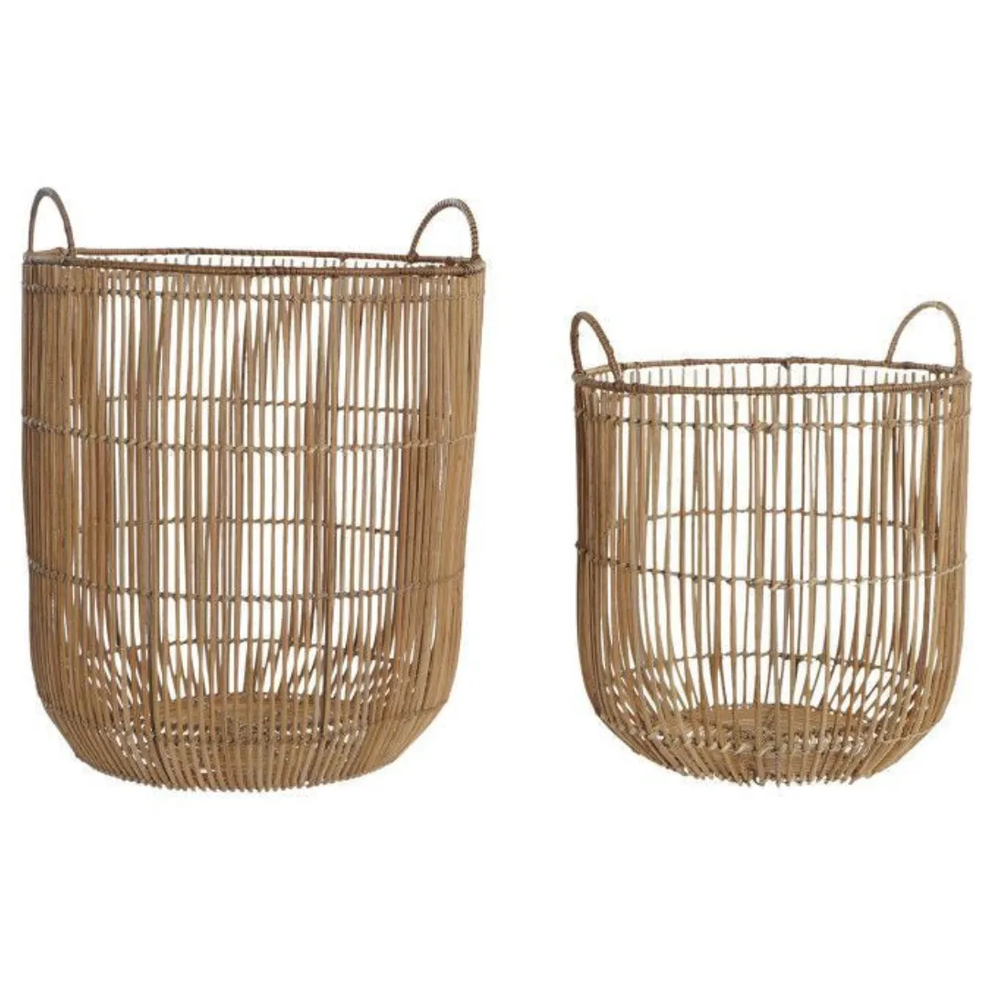 ATRE222 CESTA BALI DE BAMBÚ TAMAÑO GRANDE  (SET 2 INDIVISIBLE)
