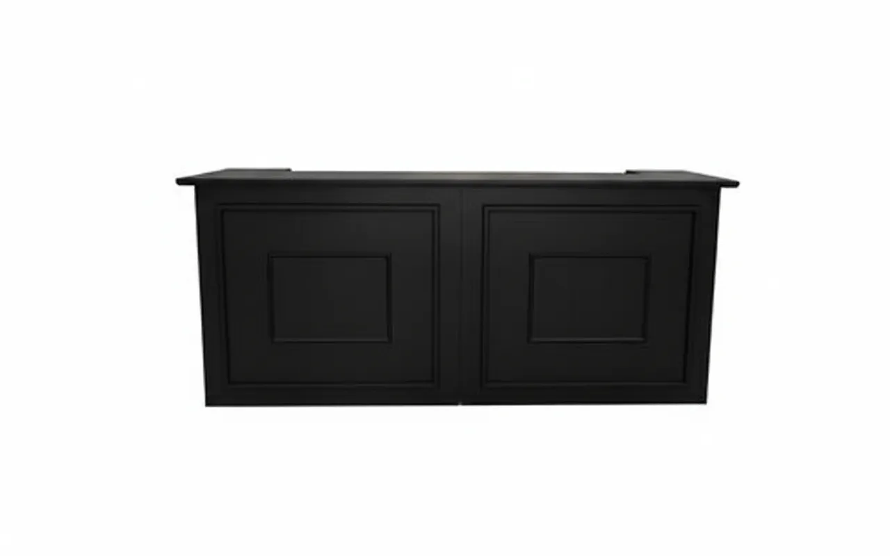 MOB075 BARRA BISTRÓ COLOR NEGRO 240X1,05X0,80cm