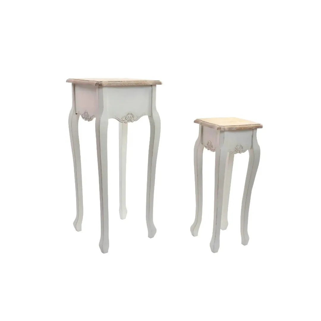 MOB034 MESITA AUXILIAR MADERA 2 UND INDIVISIBLES