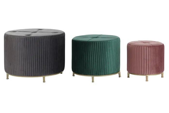 SET 3 PUFF DIFERENTES TAMAÑOS Y COLORES