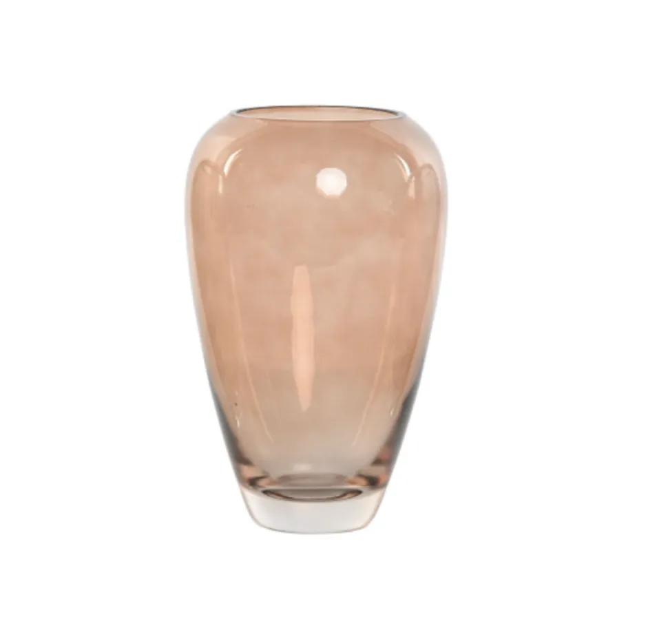 BOTTIGLIA ALTA COLOR TERRACOTA 13X13X20,7CM