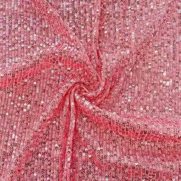 MANT038 MANTEL CIRCULAR LENTEJUELAS ORO ROSA 340CM