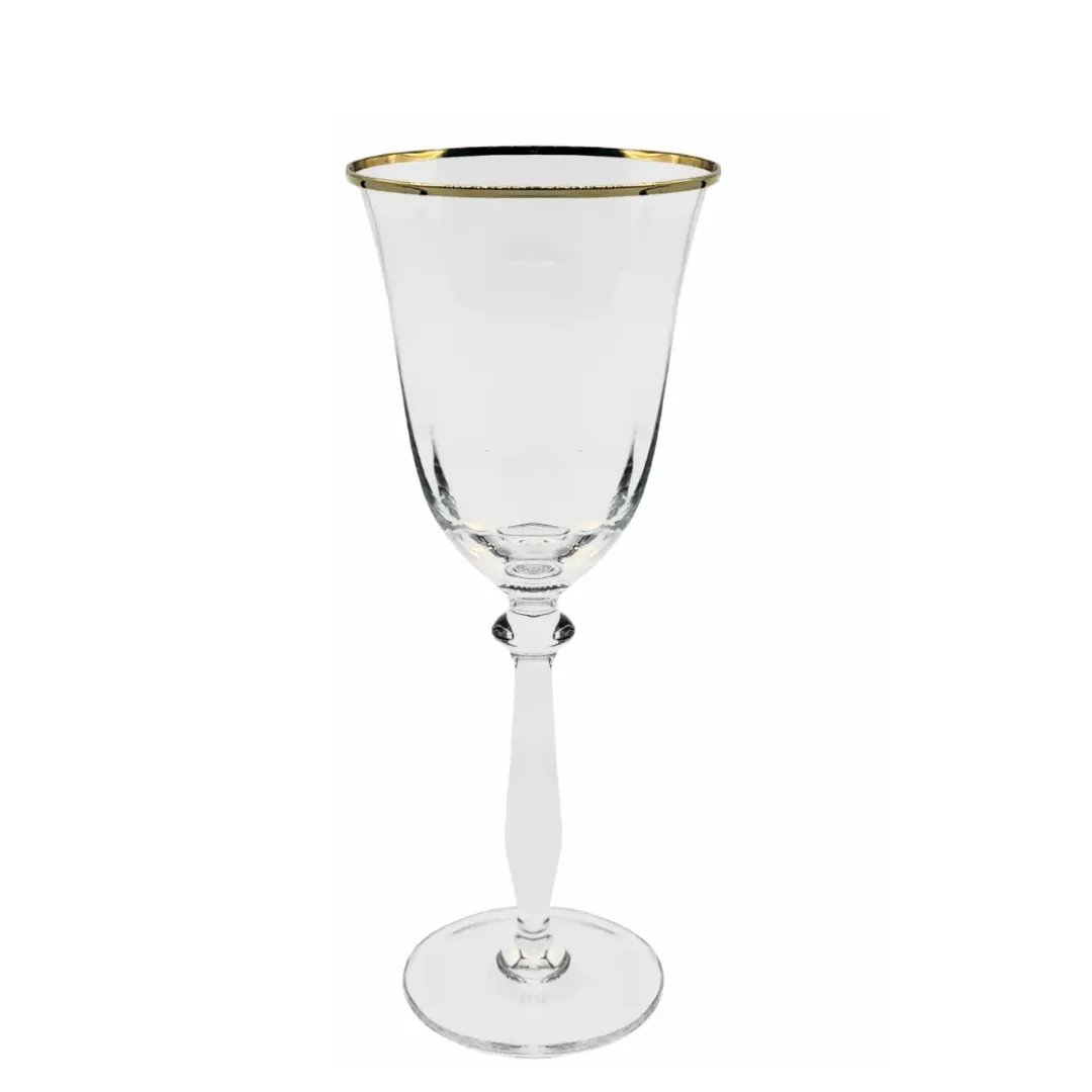 MEN053 COPA AGUA FILO DORADO TRANSPARENTE