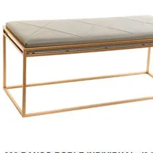 SILL098 DESCALZADORA DORADO Y GRIS 110 X 38 X 47CM