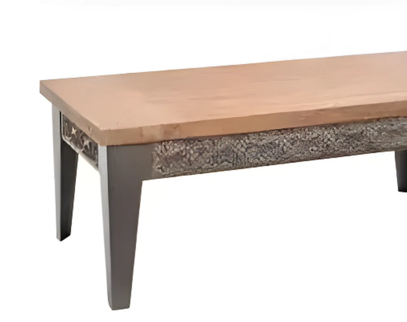 MOB035 MESA CENTRO ABETO METAL 60X120CM