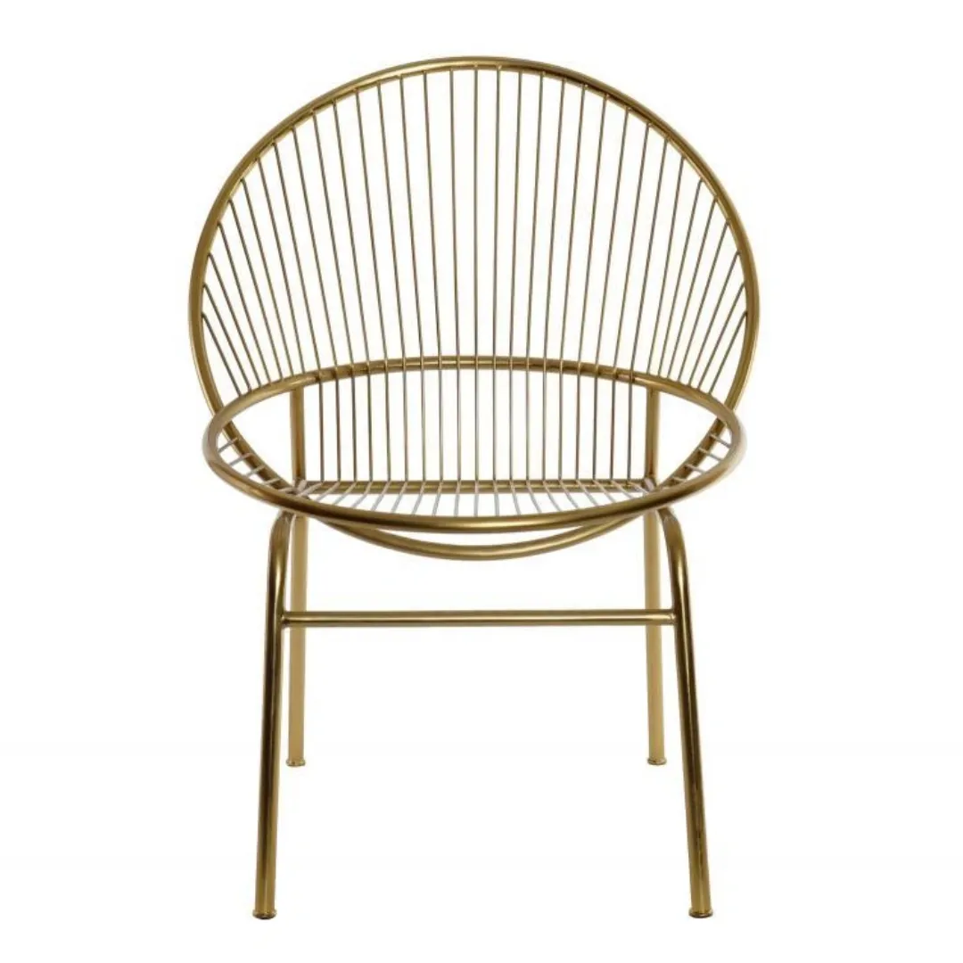 SILL011 SILLA METAL DORADO 