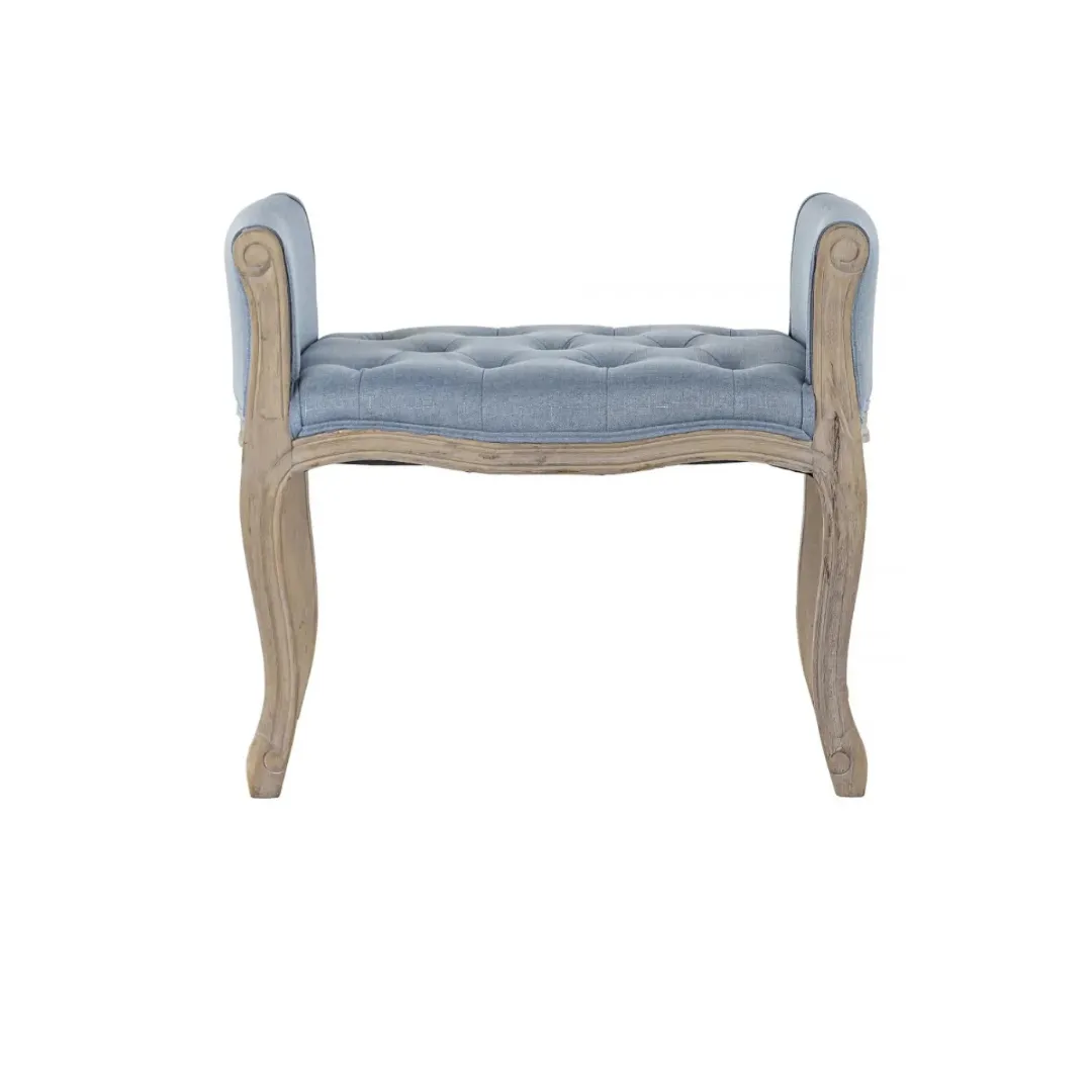 SILL084 DESCALZADORA LINO AZUL INDIVIDUAL CON REPOSABRAZOS 69X44X60