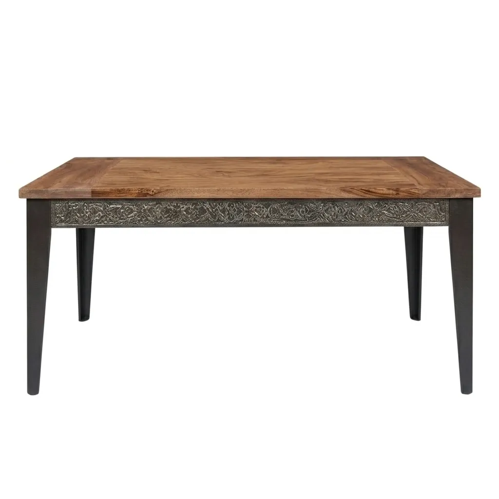 MOB003 MESA COMEDOR ABETO METAL 180X90X80