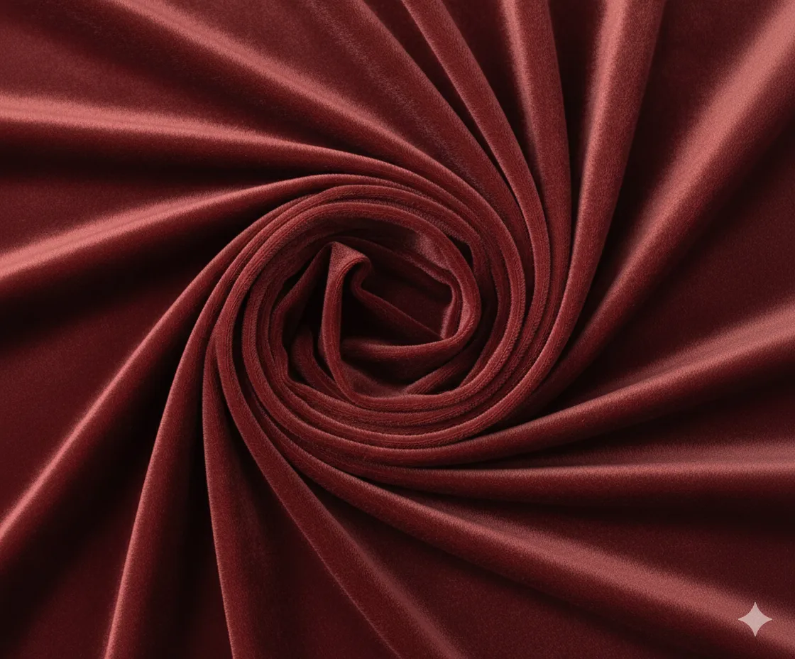 TELA TERCIOPELO COLOR ROJO ROYAL 1,5X5M