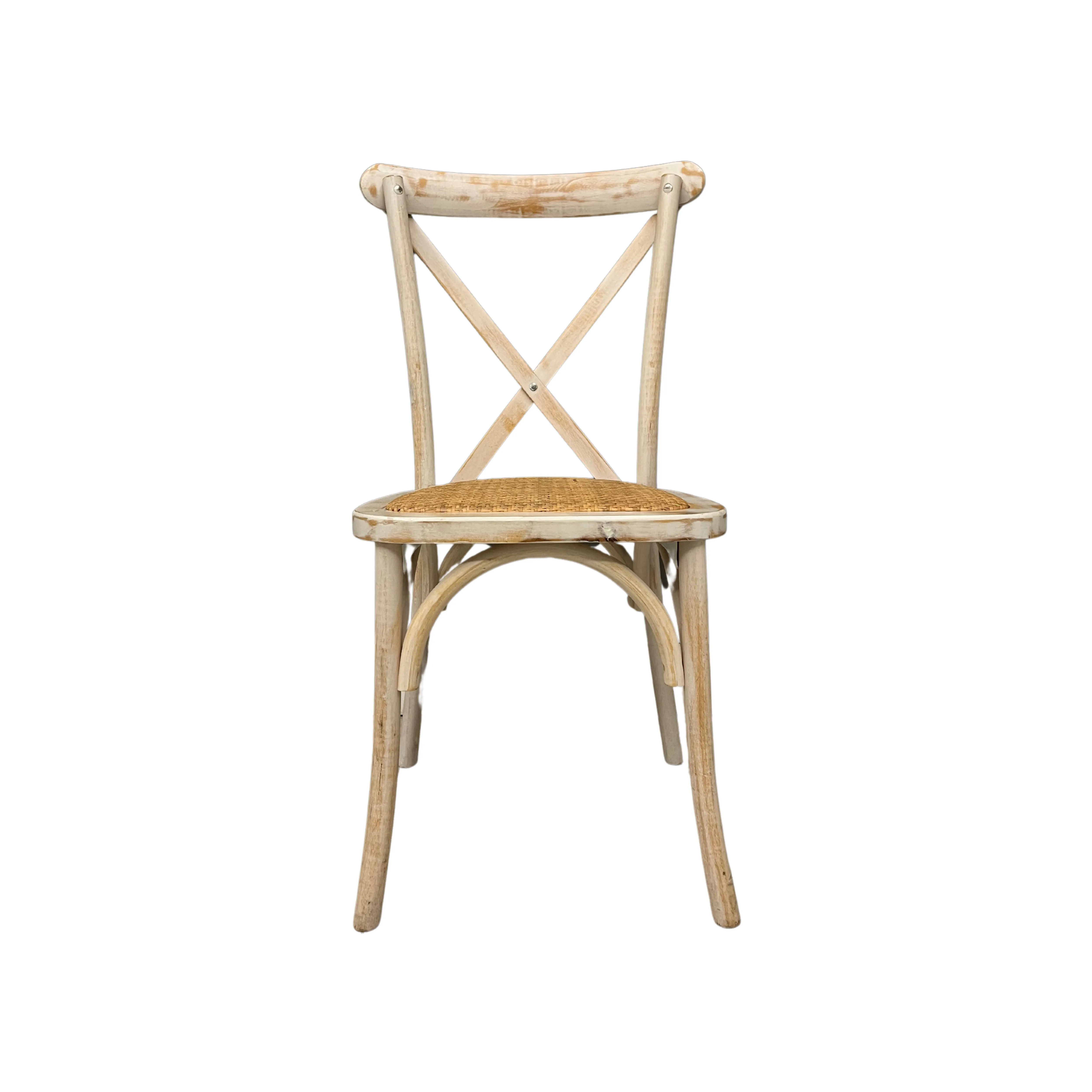 SILL005 SILLA CROSSBACK BLANCO DECAPADO