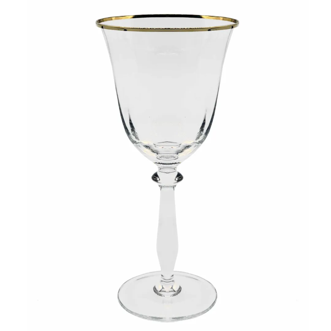 MEN054 COPA VINO FILO DORADO TRANSPARENTE