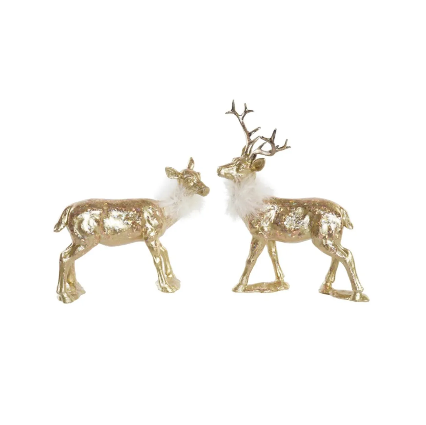 SET 2 FIGURAS RESINA RENO 17,5X9X22,5CM