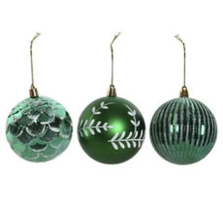 NAV032 BOLA DECORACIÓN ARBOL COLOR VERDE (1 UNIDAD)