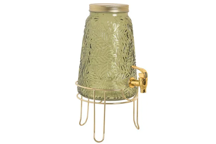 DISPENSADOR BEBIDAS CRISTAL 19,3X19,3X36 3,3L HOJA