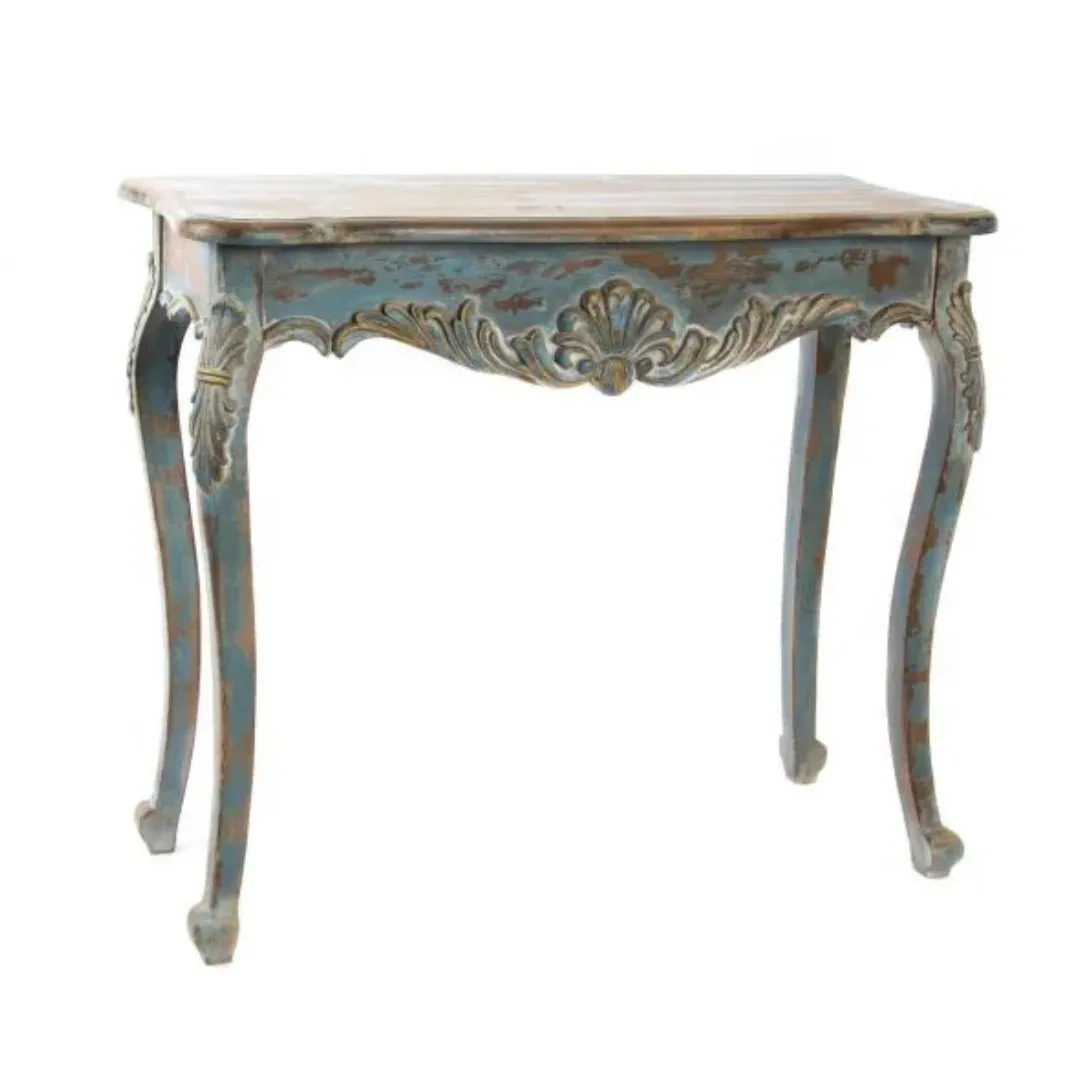 MOB052 CONSOLA AZUL ENVEJECIDO