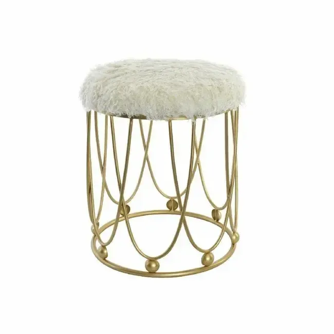 SILL102 DESCALZADORA INDIVIDUAL DORADO Y PELO BLANCO: 