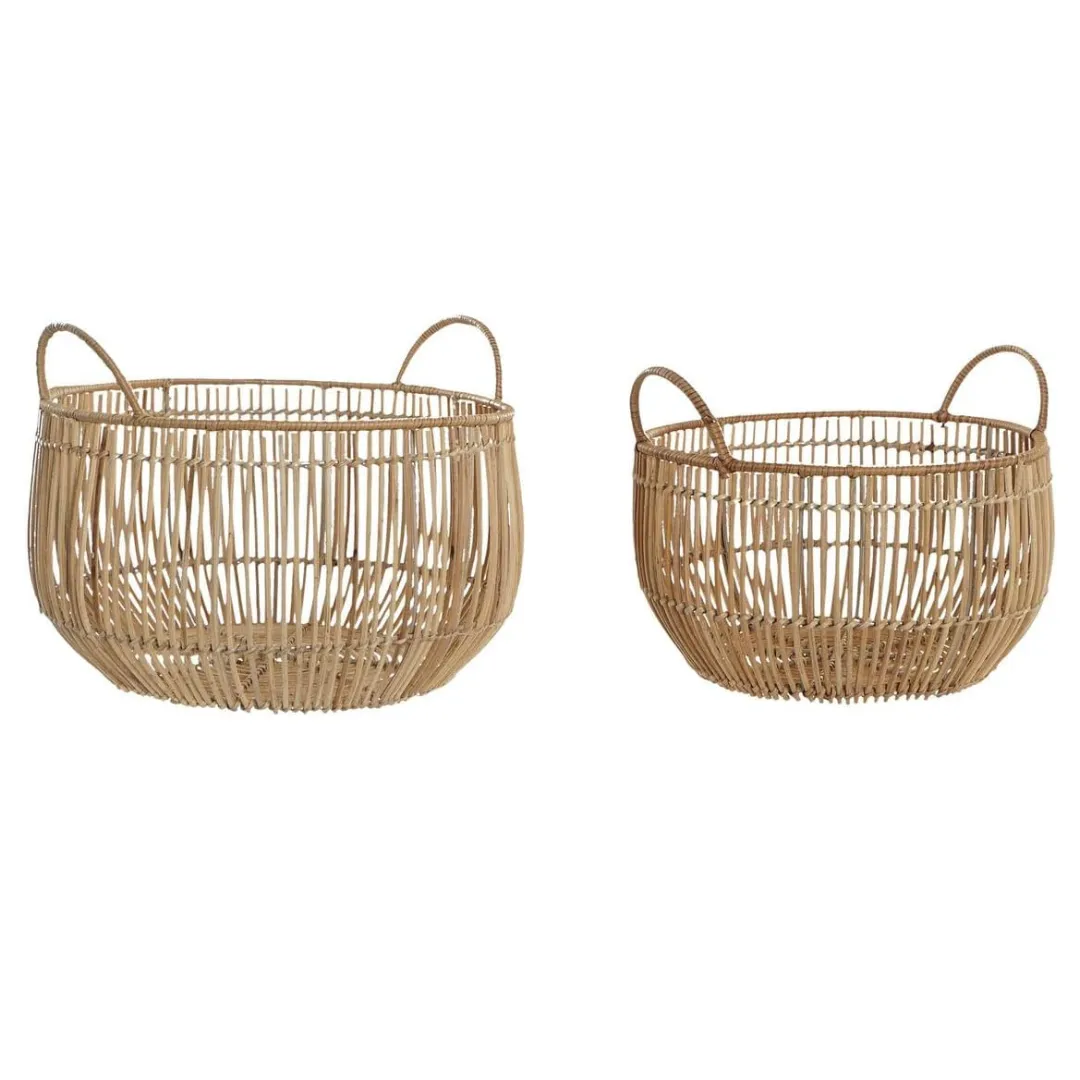 ATRE223 CESTA BALI DE BAMBÚ TAMAÑO MEDIANO (SET 2 INDIVISIBLE)
