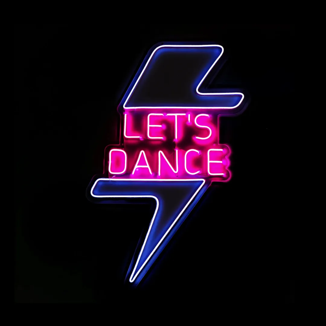 ILU015 LUZ NEÓN RAYO  "LET´S DANCE" + MANDO