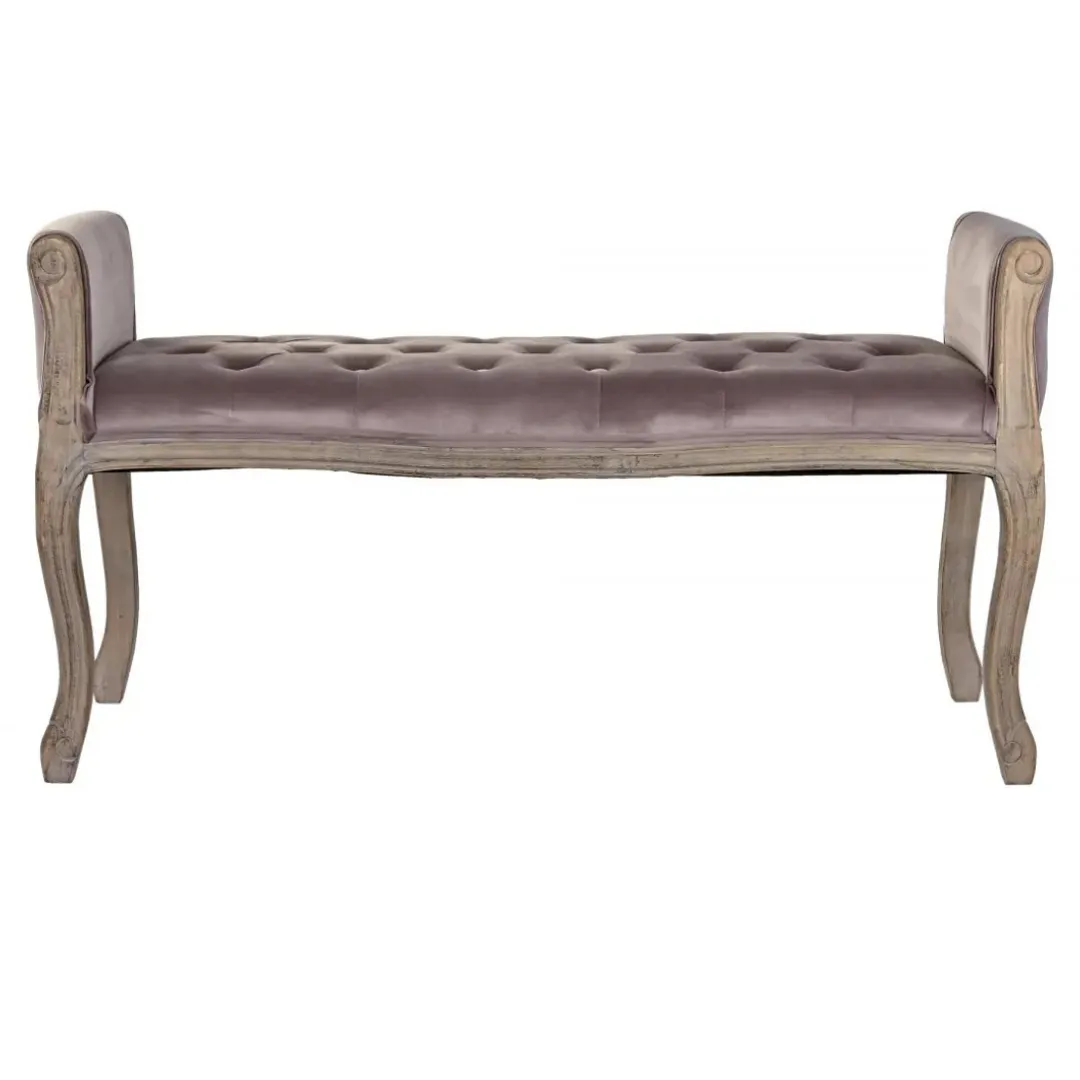 SILL081 DESCALZADORA ROSA DOS PLAZAS CON REPOSABRAZOS 109X39X60