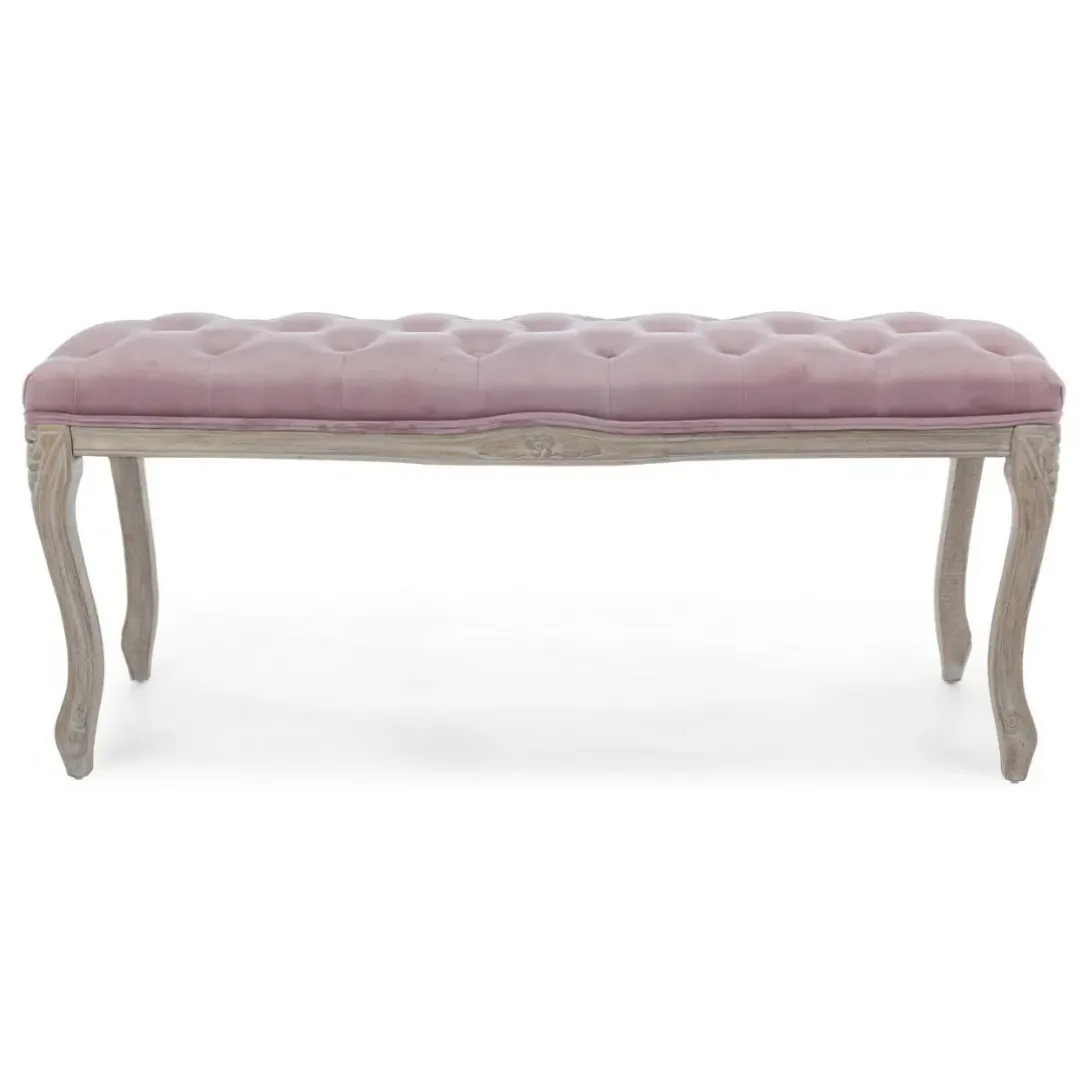 SILL079 DESCALZADORA MADERA Y ROSA